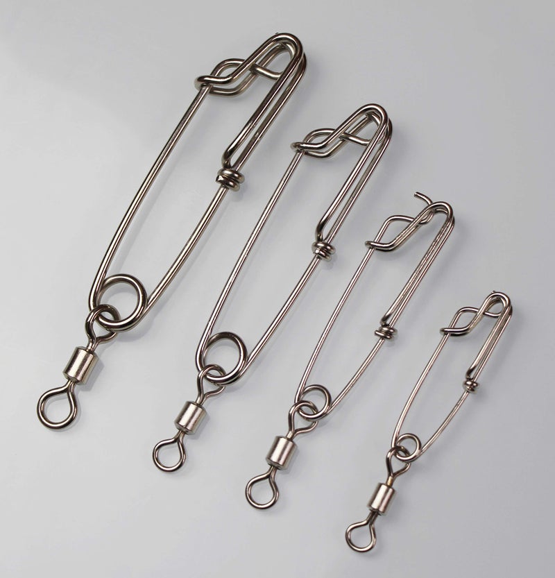 Laxygo 5pcs Longline Fishing Snap Clips Stainless Steel Floatline Tuna Clips with Rolling Swivel 5 Sizes - Image 3